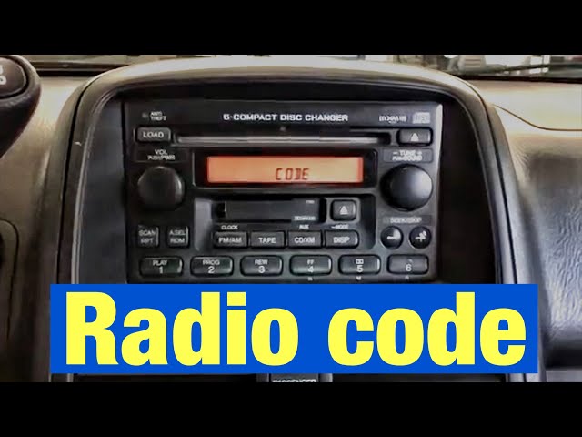 How To Find And Reset The Radio Antitheft Code On Your Honda