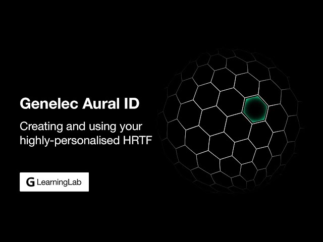 Genelec Aural ID | Creating and using your unique personal HRTF