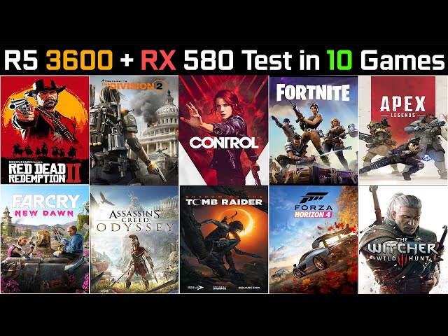 Ryzen 5 3600 + RX 580 Test in 10 Games  | 1080p