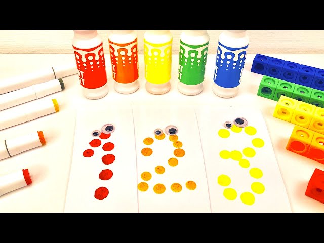 Learn Numbers, Counting, Colors, Shapes, Symbols | COLOR DOTS  | Toddler & Preschool Learning