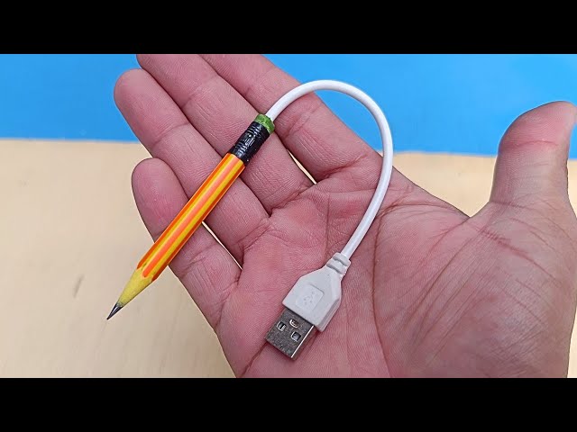 Electricians have been hiding this for years! Insert the USB cable into the pencil and be surprised