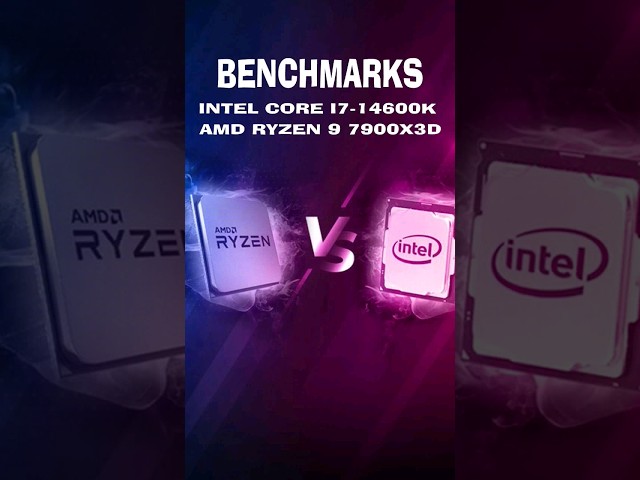 Intel Core i5 14600K vs AMD Ryzen 9 7900X3D #benchmark #amdvsintel #cpu