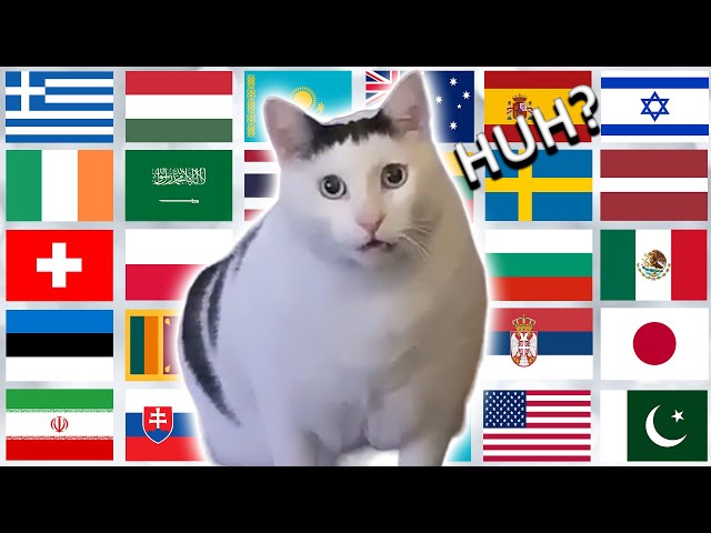 "Huh" in different languages meme