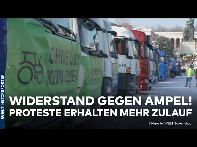 DEUTSCHLAND: Widerstand gegen Ampel geht weiter! Bauern-Proteste gegen SPD, Grüne und FDP