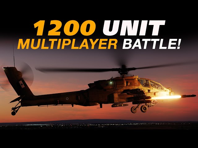EPIC 1200 UNIT DCS MULTIPLAYER MISSION in the AH-64D Apache!