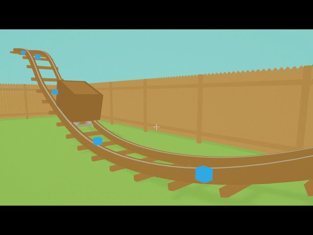 I made a game where you build a Roller Coaster in your Backyard