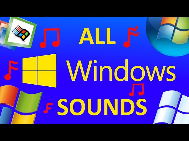 ALL MICROSOFT WINDOWS SOUNDS [WINDOWS 1-10]