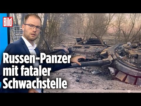 Russen-Panzer explodieren: Panzer-Schwachpunkt kostet Putins Soldaten das Leben | BILD Lagezentrum