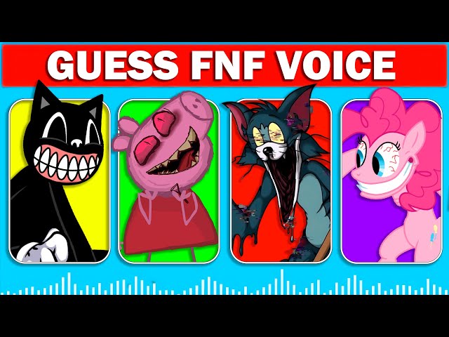 FNF Guess Character by Their VOICE | Peppa, Tom, Pinkie Pie, Banban, Doof, Boxy Boo...