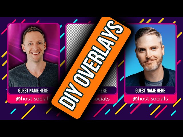 How To Design GUEST OVERLAYS (LIVE) For OBS, Evmux, Streamlabs, StreamYard, Ecamm Live..