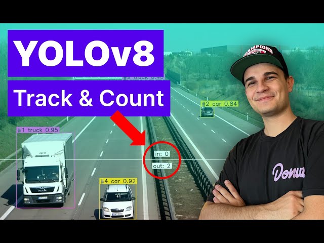 Track & Count Objects using YOLOv8 ByteTrack & Supervision