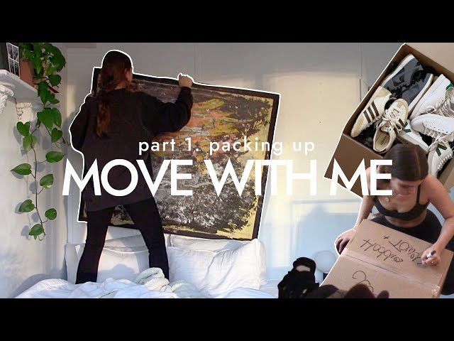 Moving Vlog (part 1) | packing up my old apartment, measuring, + last roomie dinner