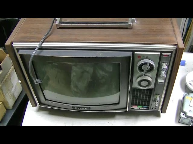 1974 Sony Trinitron KV1212 Repair Color Television Portable TV