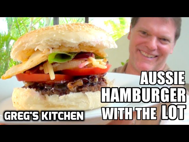 GREGO'S AUSSIE HAMBURGER WITH THE LOT - Works Burger - Greg's Kitchen