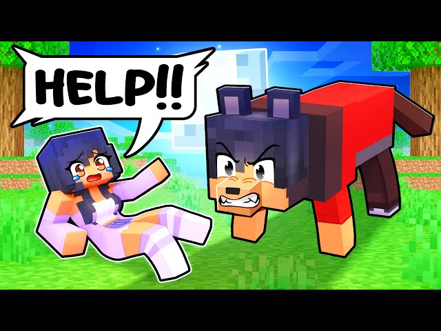BITTEN by an ANGRY WOLF In Minecraft!