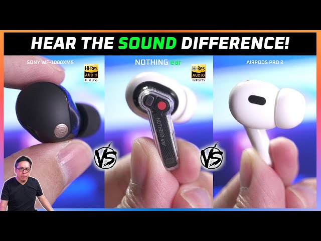 NOTHING ear (2024) vs AirPods Pro 2 vs Sony WF-1000XM5 Review | Better than I thought! 😲