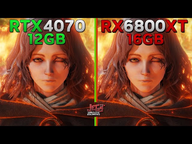 RTX 4070 12GB vs RX 6800 XT 16GB - Tested in 15 games