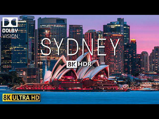 SYDNEY 8K Video Ultra HD With Soft Piano Music - 60 FPS - 8K Nature Film