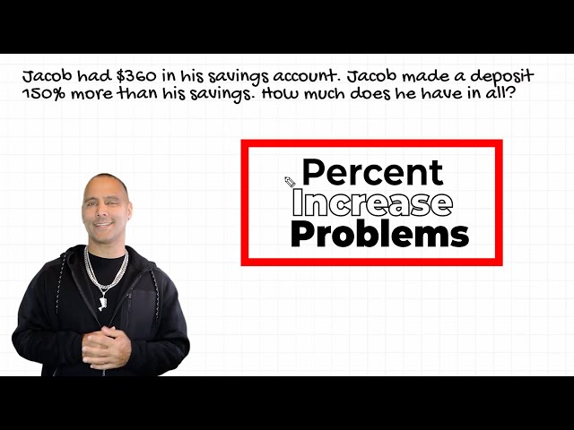 Percent Increase Word Problems