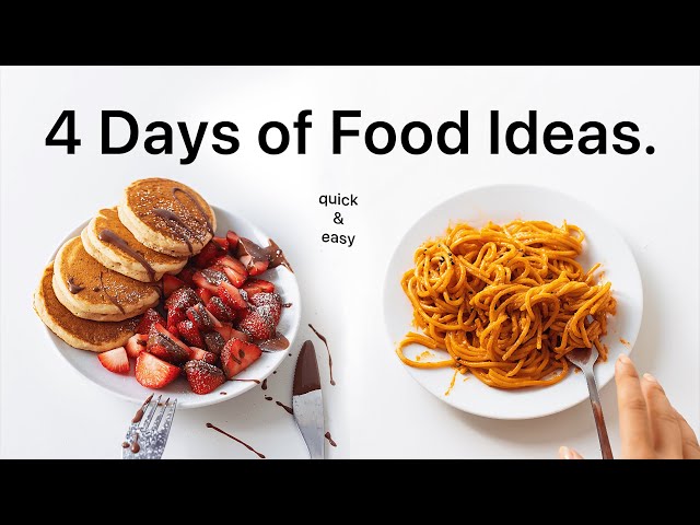 Everything I Eat in 4 Days (realistic & quick vegan recipes)