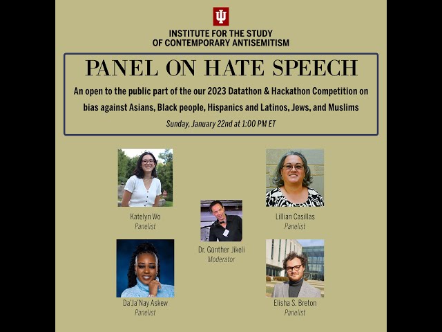 Panel on Hate Speech with Katelyn Wo, Lillian Casillas, Da'Ja'Nay Askew, and Elisha Breton