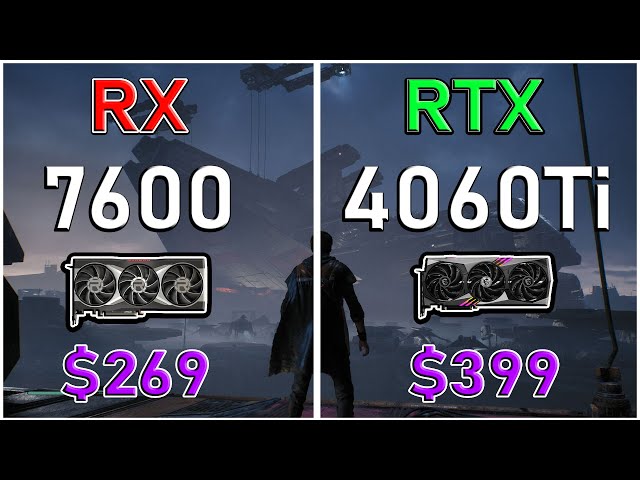 AMD RX 7600 vs NVIDIA RTX 4060 Ti - 10 Games Test | Tested at 2K | Tech MK