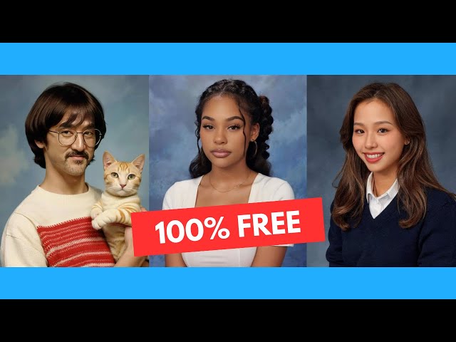 How to Make FREE, Unlimited AI Yearbook Photos of Anyone