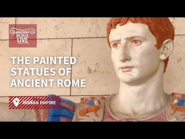 White marbles (once painted)  of ancient Rome