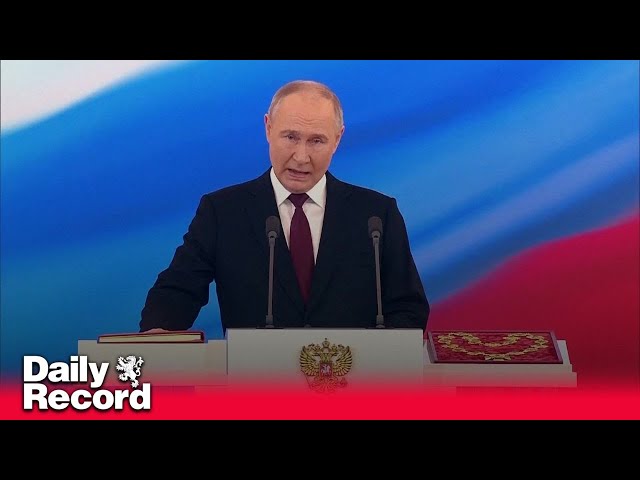 Vladimir Putin begins fifth term as Russian president after orchestrated election
