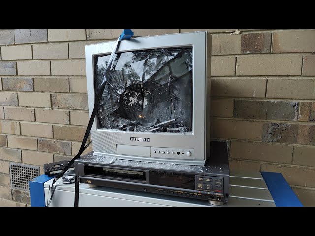 Telefunken CRT TV Destruction