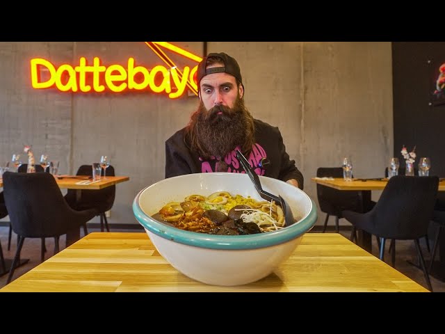 IN NORWAY ATTEMPTING A RAMEN CHALLENGE WHICH HAS ONLY BEEN BEATEN ONCE IN 5 YEARS! | BeardMeatsFood