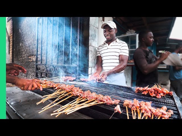Street Food in Madagascar's Biggest City!!! Zebu Meat Heaven!
