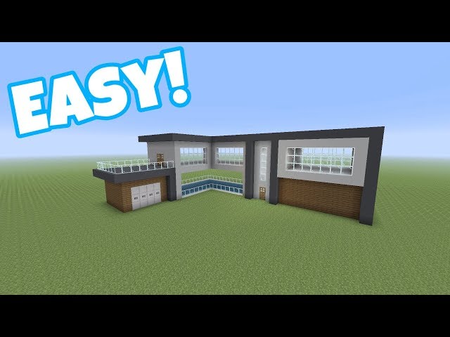 Minecraft PS4 Modern House Tutorial #1