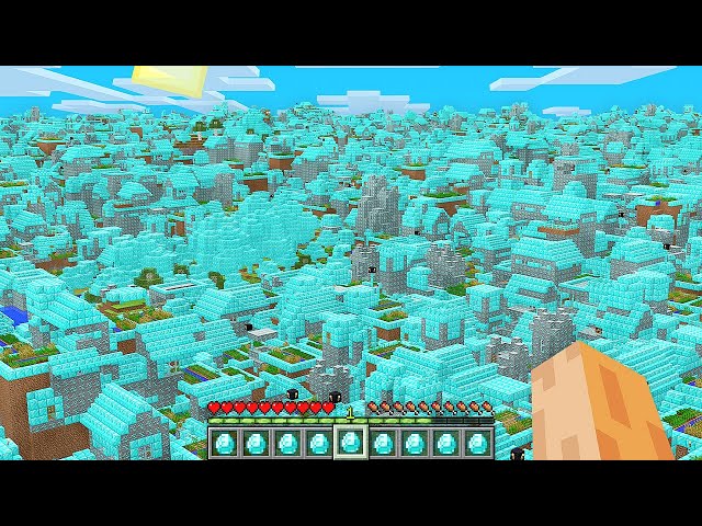 How I found this DIAMOND ENDLESS VILLAGE In My Minecraft World !!! Secret Infinite OP Village !!!