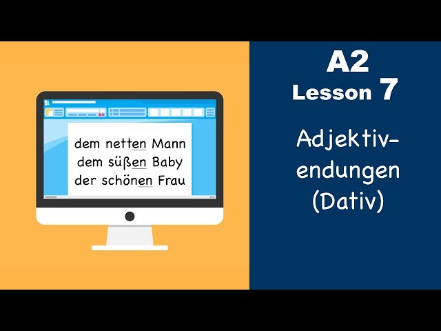Learn German | Adjektivendungen | Dativ | German for beginners | A2 - Lesson 7