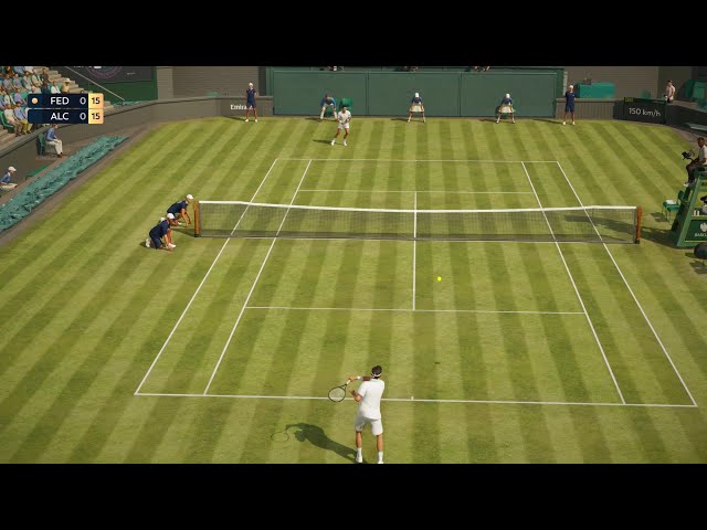 TopSpin 2K25 - Roger Federer vs Carlos Alcaraz - VERY HARD - Wimbledon PS5 Gameplay