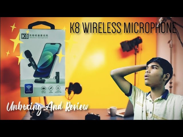 K8 Wireless Microphone For My Channel 🤩❤️. Unboxing And Review. Watch till the end.