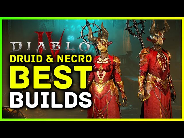 Diablo 4 Best Druid and Necromancer Builds, Butcher & World Boss Farm Gameplay! (Diablo 4 Open Beta)
