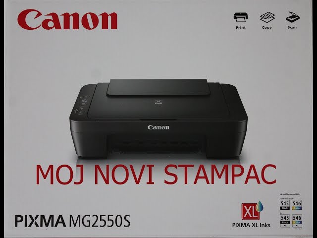 moj novi stampac canon pixma mg2550s