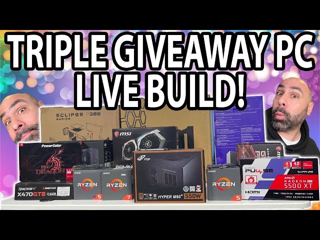 Building 3 Gaming PCs To Give Away!