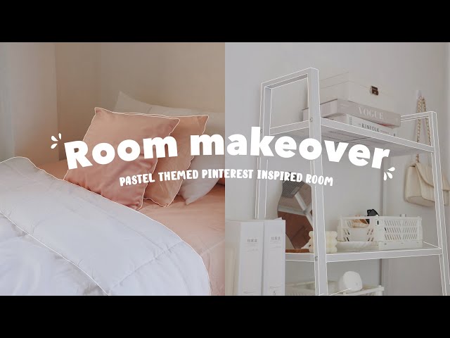 AESTHETIC ROOM MAKEOVER 2022 I Pastel themed and Pinterest inspired room makeover and tour