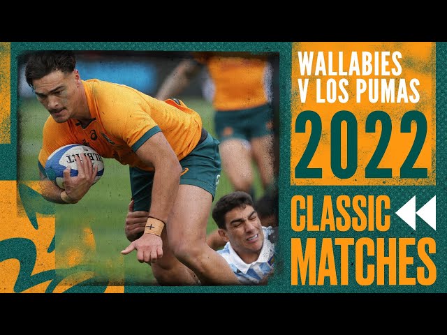 Wallabies vs Argentina | 2022 - Game 1 | Classic Matches