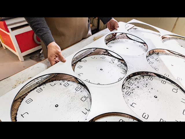 Process of Making Clocks. Korean Clock Factory