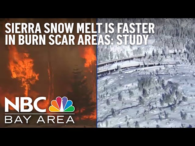 Sierra Nevada Snow Melting Faster in Burn Scar Areas