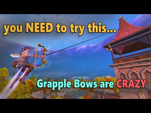 The new BEST weapon in Fortnite . . . you need to try the Grapple Bow!