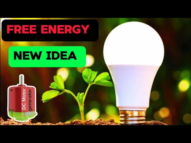 Free Energy Electric City 2024 New idea Using DC Motor