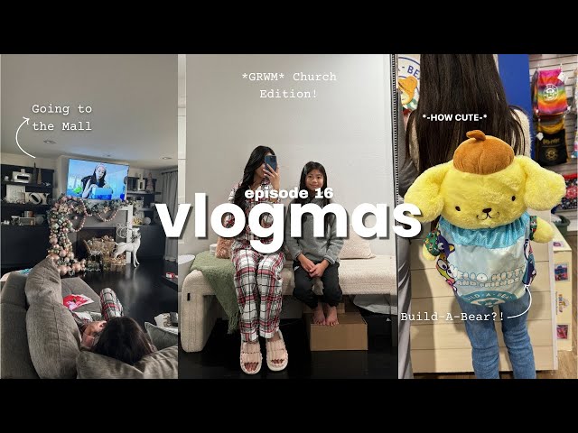 VLOGMAS DAY 16: DIY Indoor Greenhouse, Build-a-Bear, +  Going to the Mall