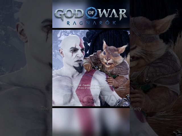 Classic Kratos Meets Ratatoskr God of War Ragnarök