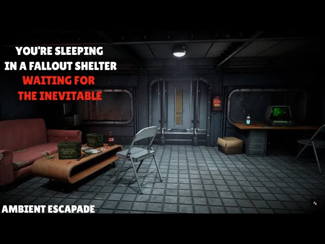You're Sleeping in a Fallout Shelter | Nuclear War Ambience | Ambience for Sleeping