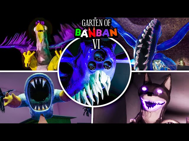 ALL JUMPSCARES in BANBAN6! (all scary moments) - Garten of BanBan 6 [Showcase]